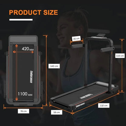 Endurance Cardio Treadmill Walking Pad - Product size