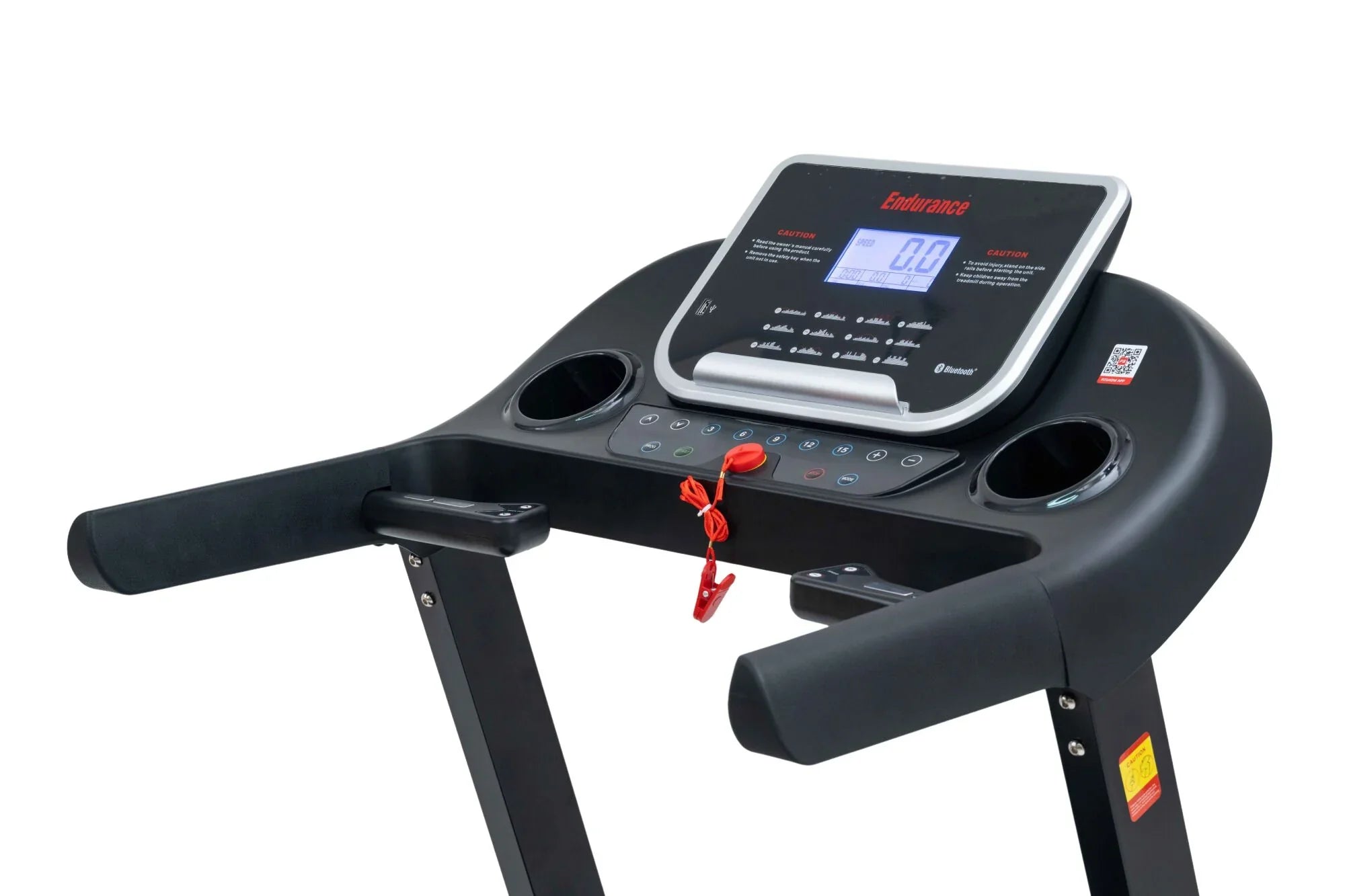 Endurance Predator Treadmill - Console Side view