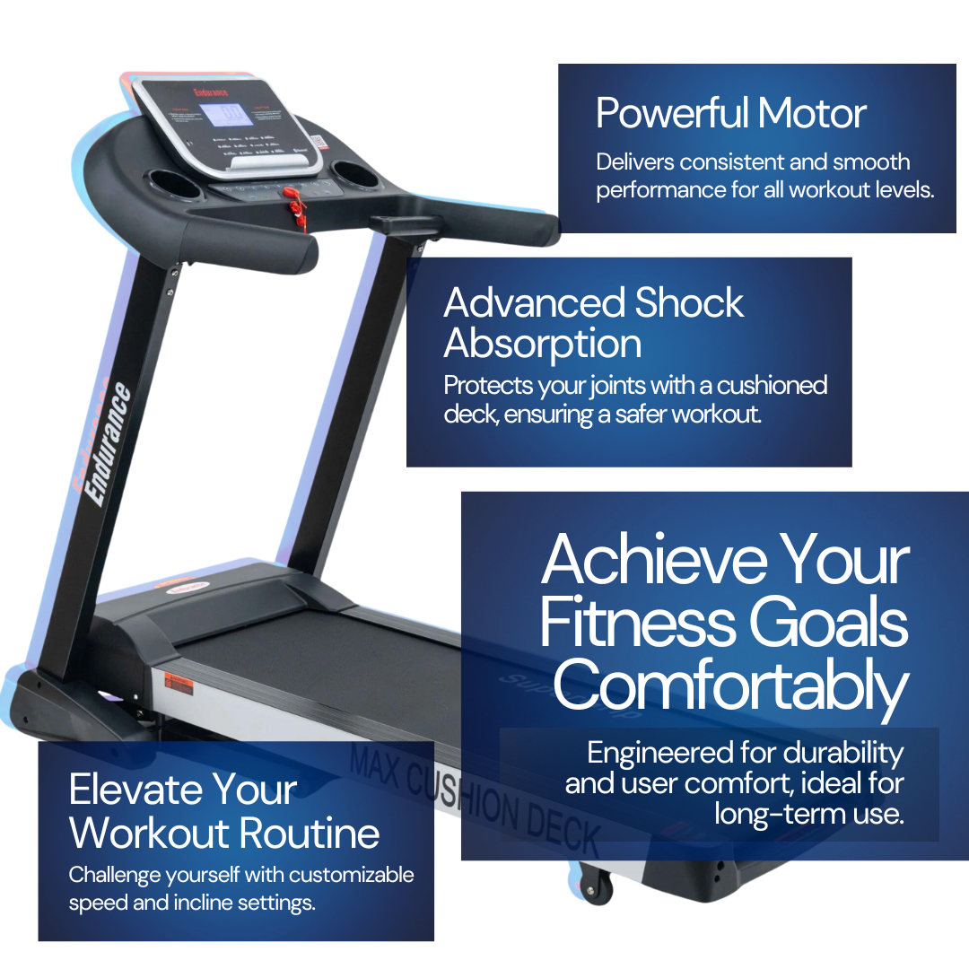 Endurance Predator Treadmill with features