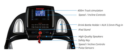 Endurance SPT Treadmill Console Features