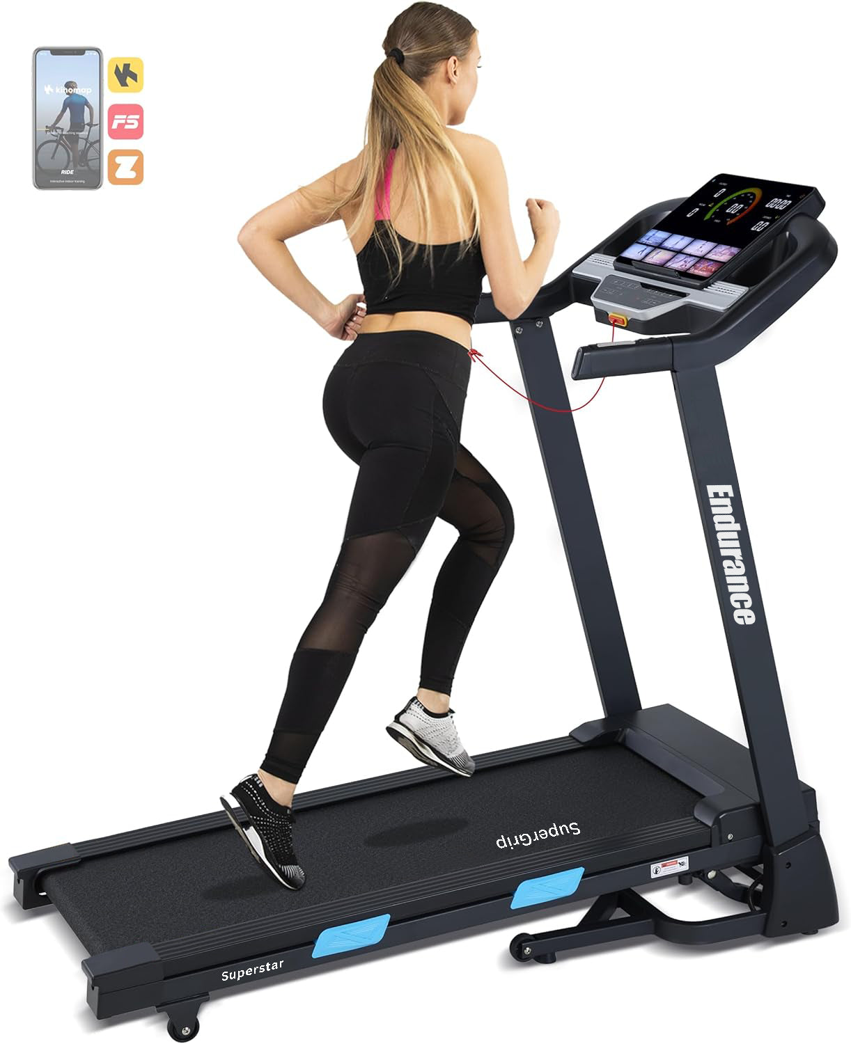 Woman running on Endurance Superstar Treadmil